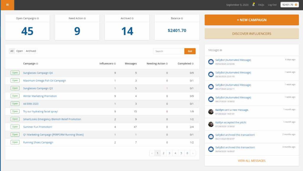 Intellifluence Campaign Management