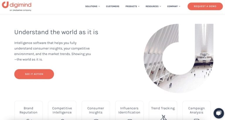 Digimind homepage