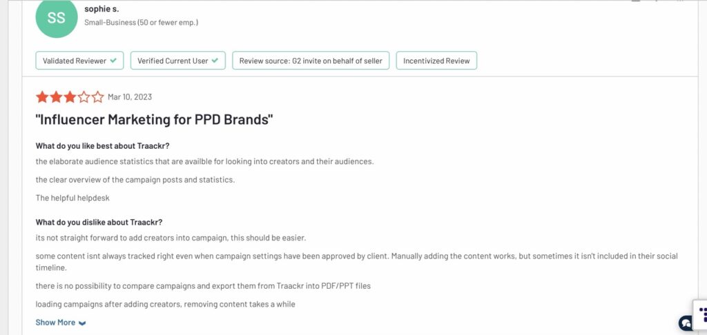 Traackr Reviews