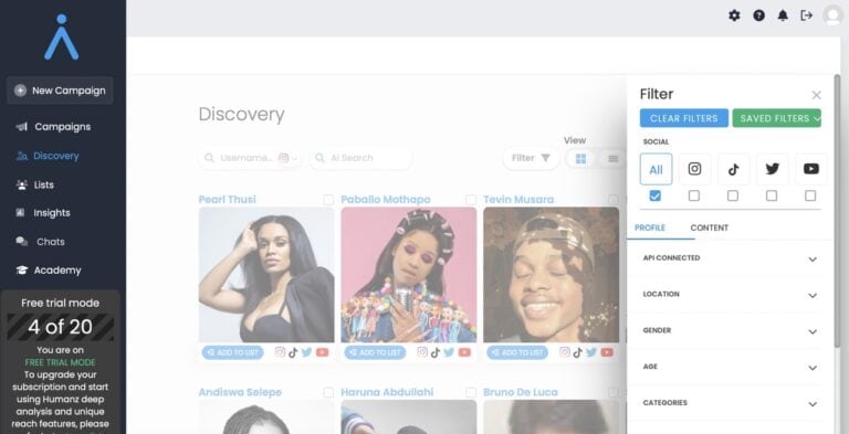 Humanz discovery feature