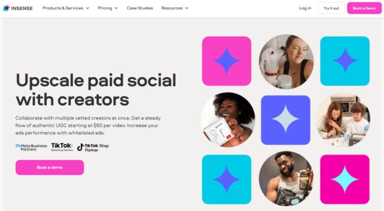Insense homepage