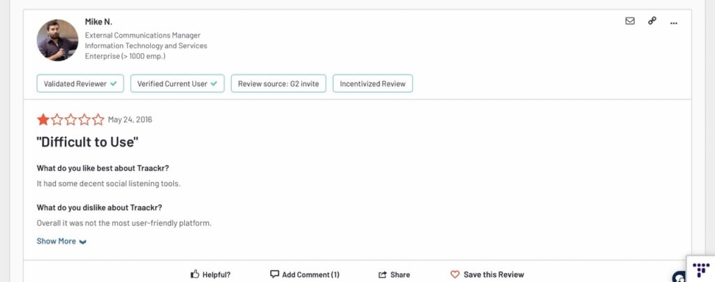 Traackr Reviews