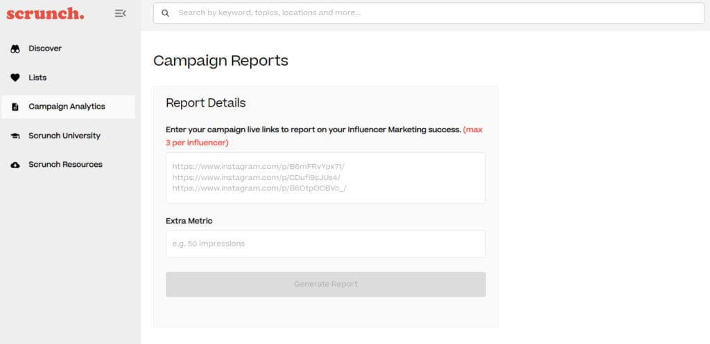 Scrunch campaign analytics