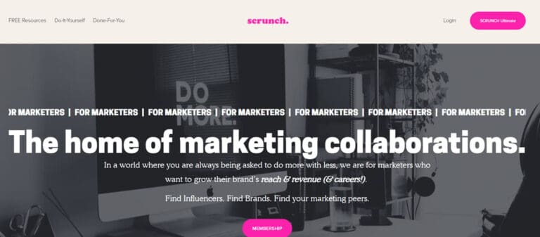 Scrunch homepage