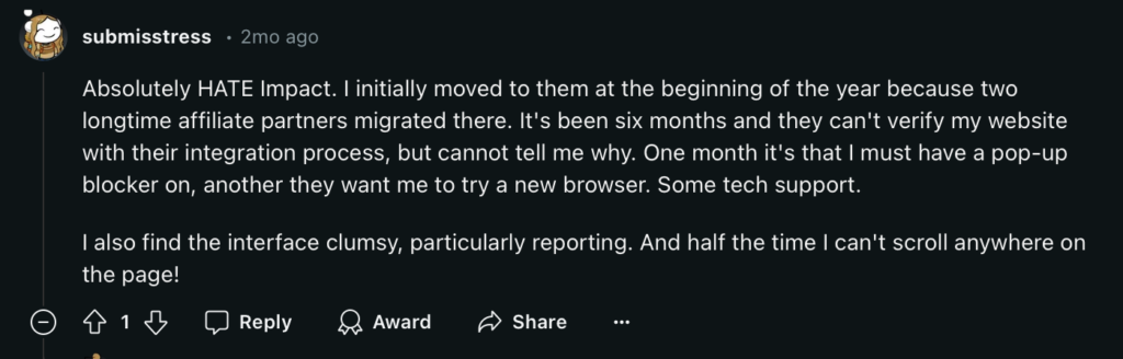 impact review