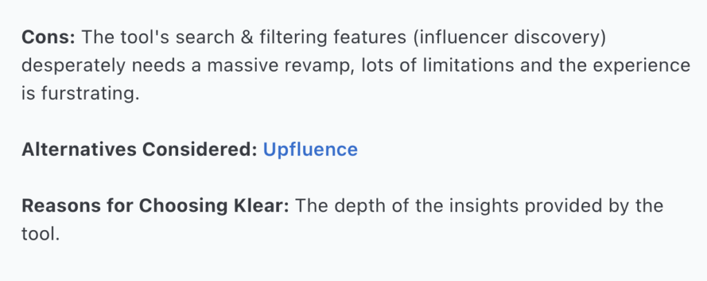 Klear Review
