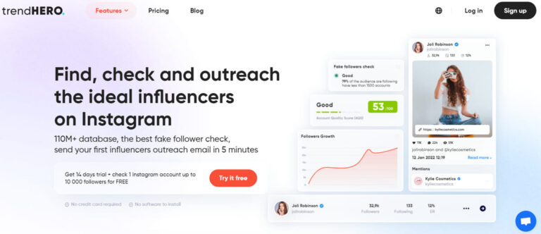 TrendHero Homepage