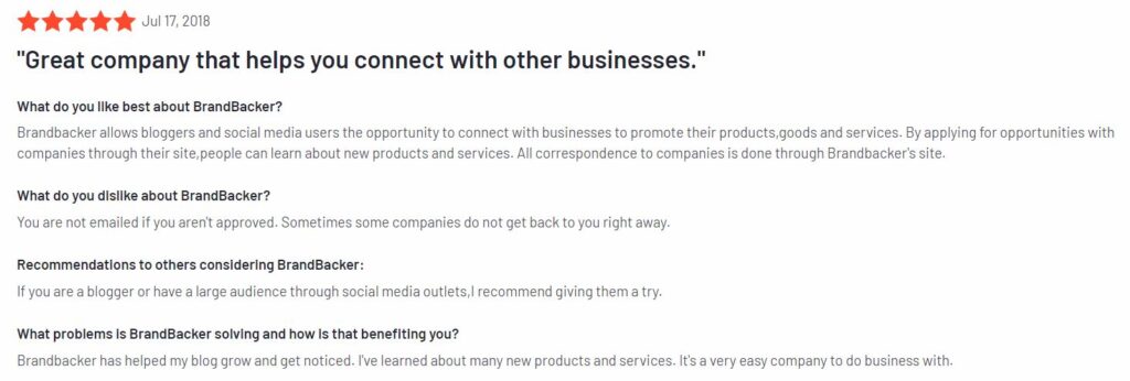 Brandbacker Review