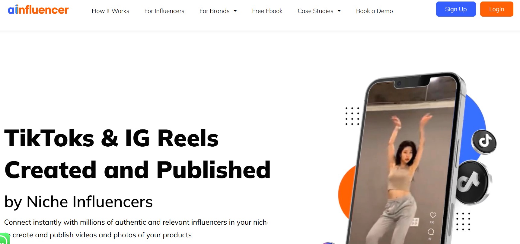 Ainfluencer Homepage