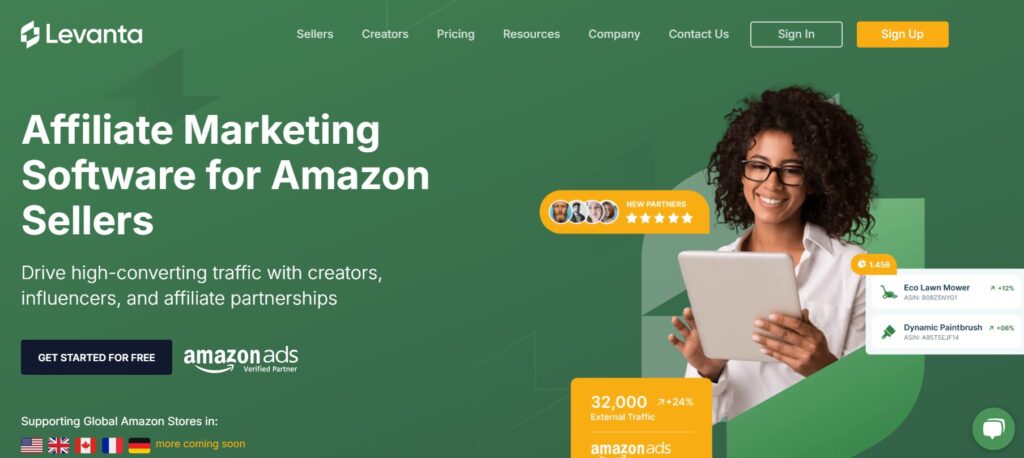 Levanta homepage